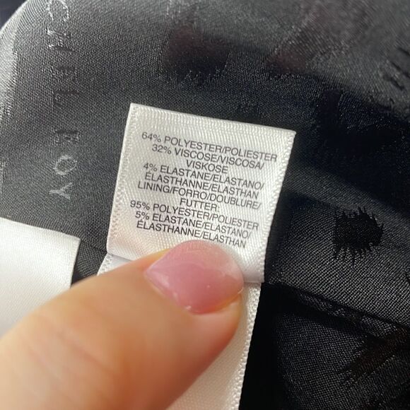 NWTS Rachel roy collection blue with while stripes midi skirt with slit effect - Picture 12 of 12